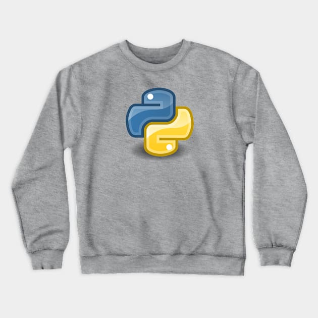 Python Language Logo Crewneck Sweatshirt by Syntheous